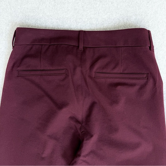 Old Navy Pants Womens Size 8 Pixie Flare High Waisted Burgundy Red Purple NWT - Picture 7 of 14